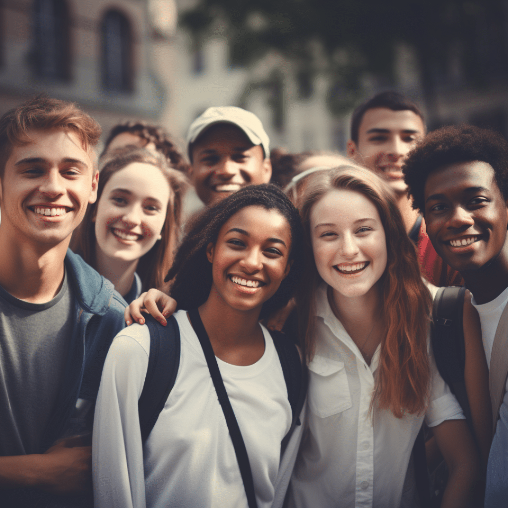 Lycéens très heureux car ils ont brillé au bac de français